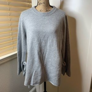 For the Republic Oversized Flare Tie Sweater